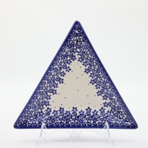 Triangular ceramic platter (A552 D27)       