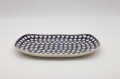 Duży ceramiczny półmisek ROGAŚ A173 D64, ręcznie malowany, idealny do serwowania mięs, wędlin i przekąsek.