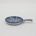 Ceramiczna patelnia A524 D134, ręcznie zdobiona w tradycyjne wzory, praktyczna i dekoracyjna.